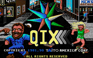 Écran titre : Qix