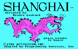 Écran titre : Shanghai
