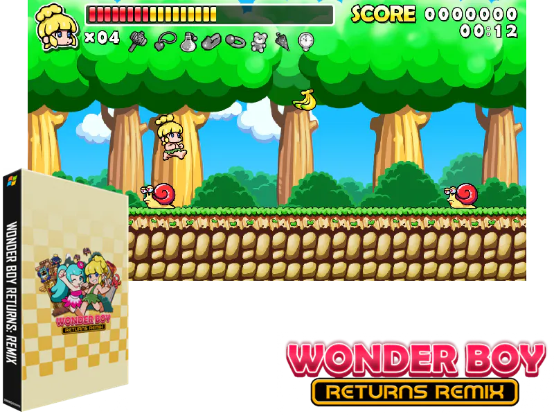 Montage : Wonder Boy Returns: Remix