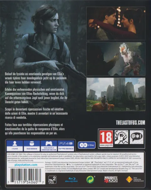 Jaquette arrière : The Last of Us Part II