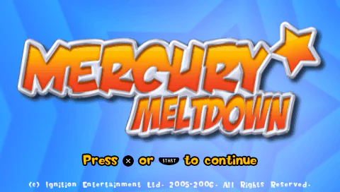 Écran titre : Mercury Meltdown [EU]