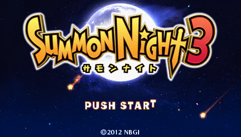 Écran titre : Summon Night 3 [JP]