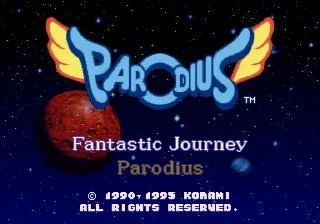 Écran titre : Parodius [EU]