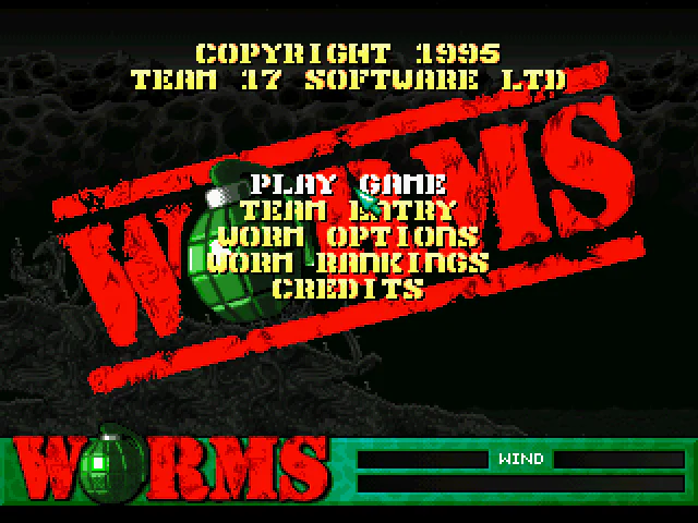 Écran titre : Worms [EU]