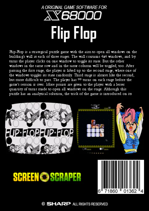 Jaquette arrière : Flip Flop [JP]