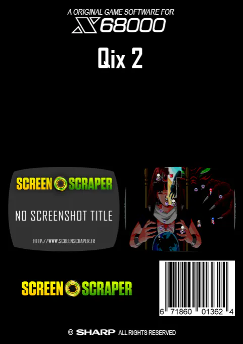 Jaquette arrière : Qix 2 [JP]