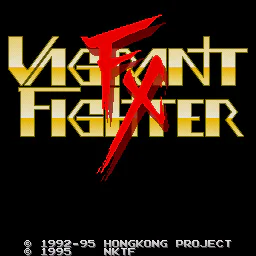 Écran titre : Vagrant Fighter FX [JP]