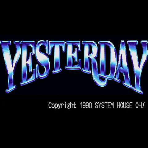 Écran titre : Yesterday [JP]