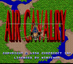 Écran titre : Air Cavalry [EU]